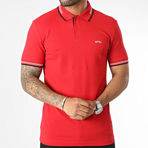 Polo Manches Courtes Slim Paul Curved 50469245 Rouge