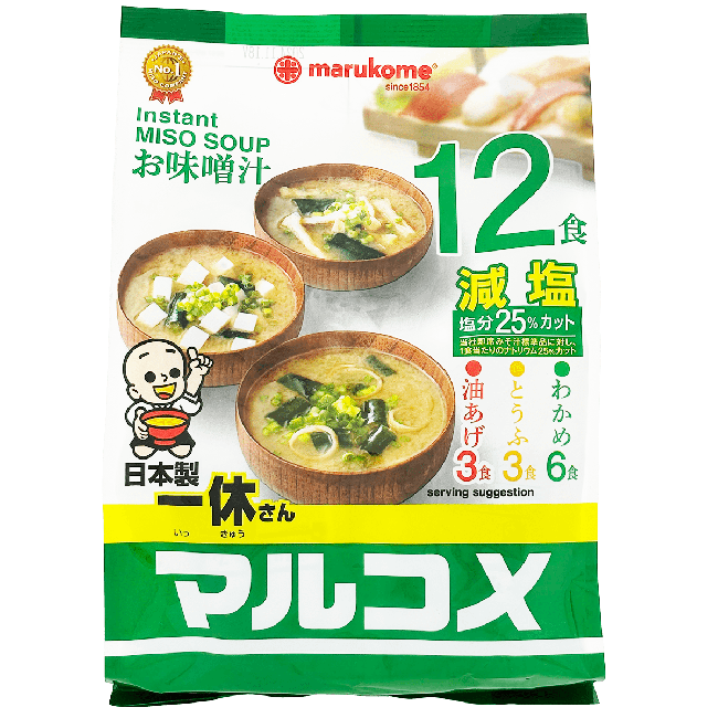 Marukome Instant Miso Soep Familie Pak 258g (12 Porties)