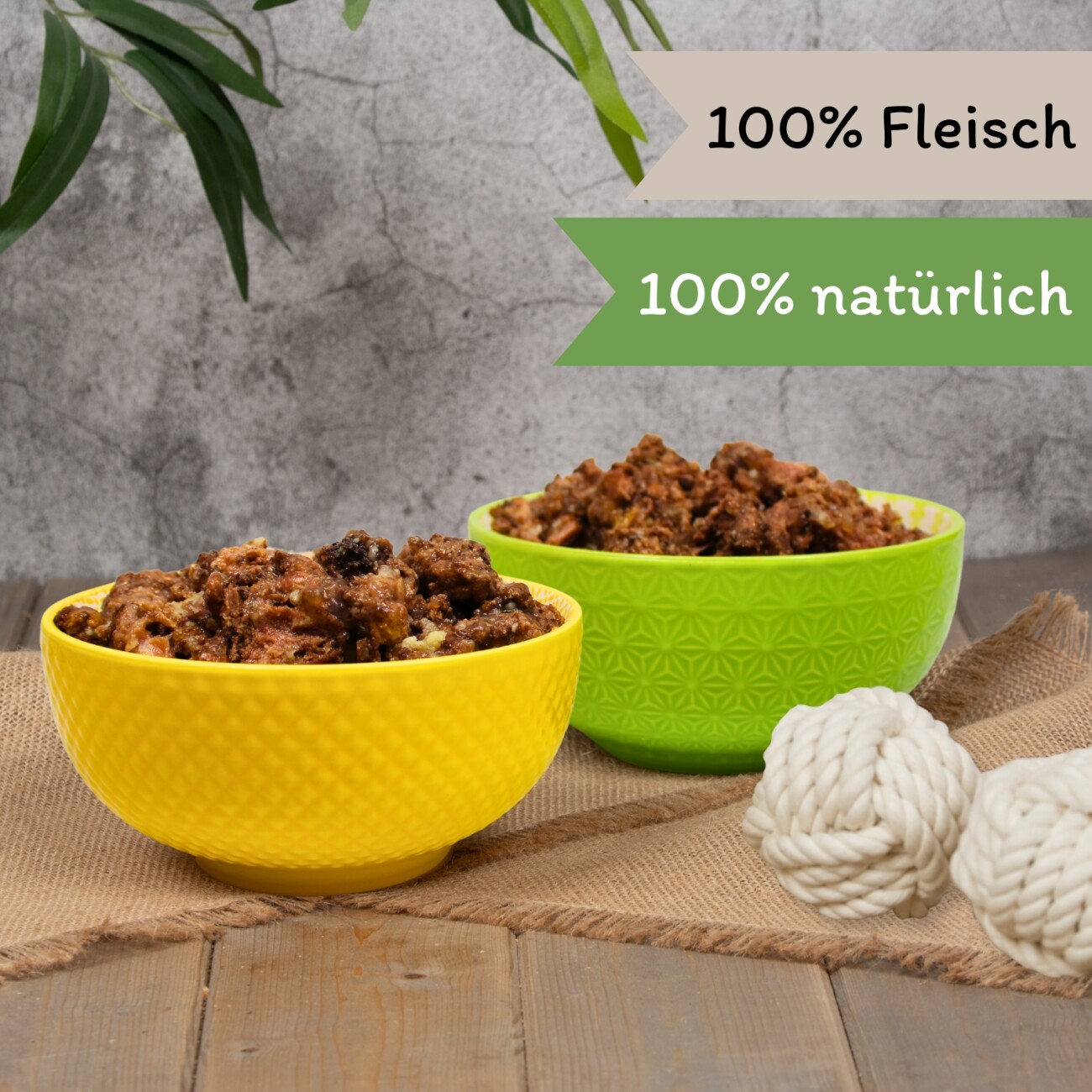 Lyra Pet Lecker.Pet Josie's 100 % Muskelfleisch Rind Hundefutter Nassfutter 6x400 g