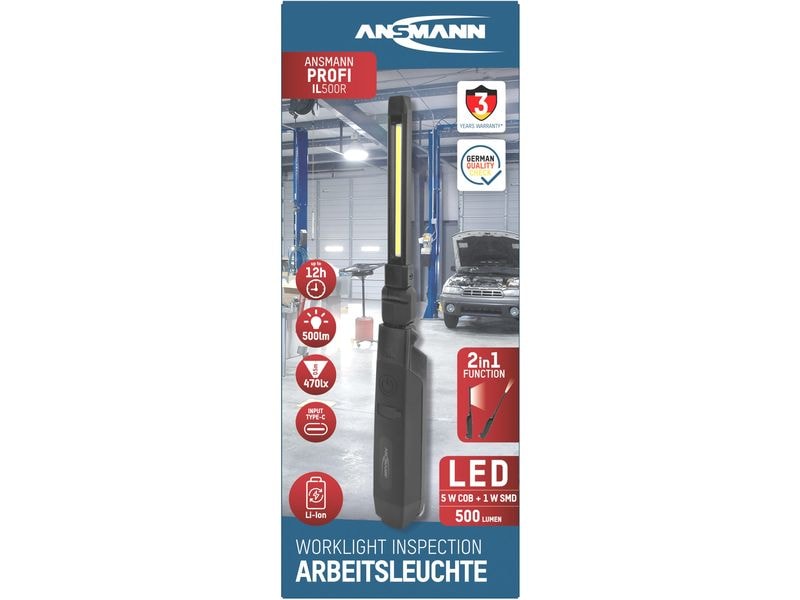 Ansmann Werktstatt Arbeitsleuchte IL500R Indoor-Arbeitslampe