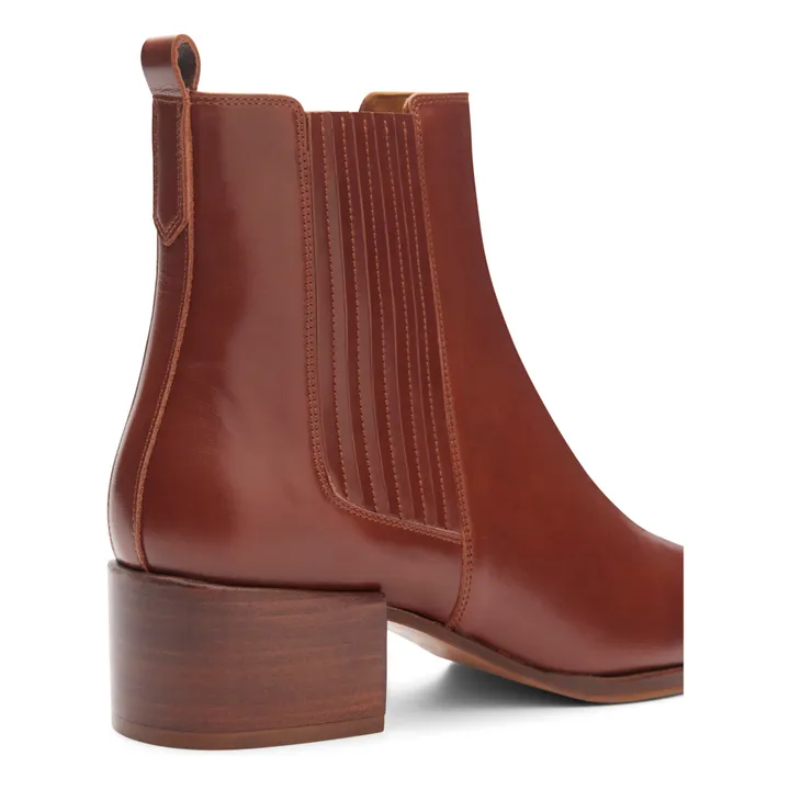 Rivecour Bottines Cuir N°408 | Cognac