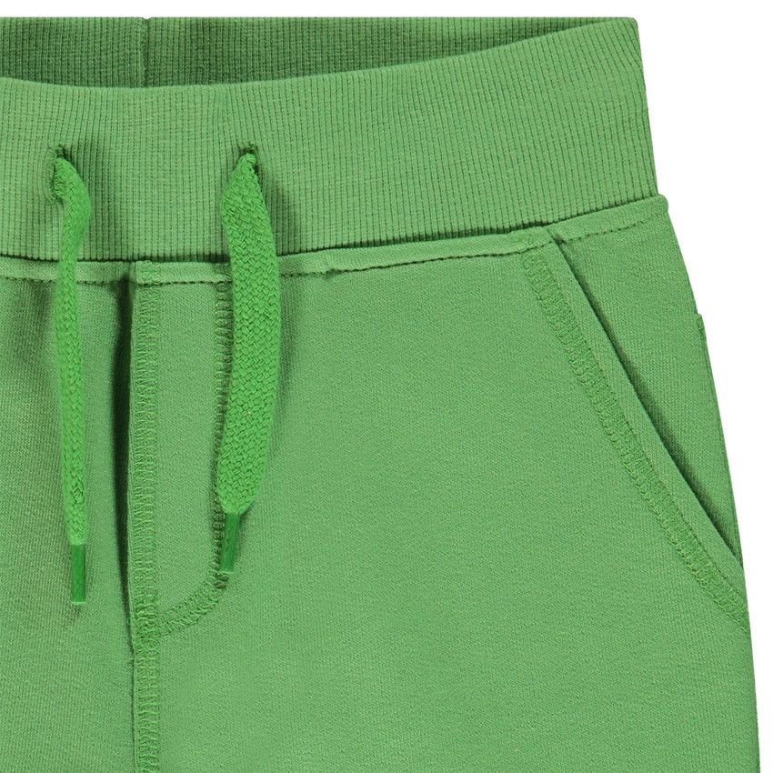 Bermuda en molleton chiné - Vert
