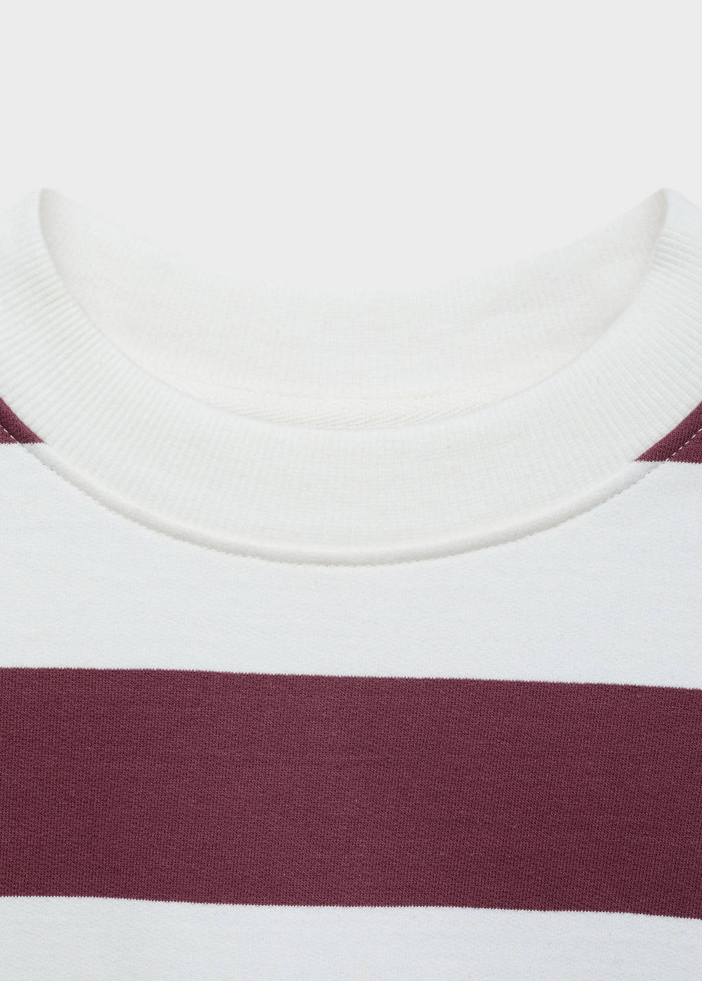 MANGO TEEN gestreepte sweater donkerrood