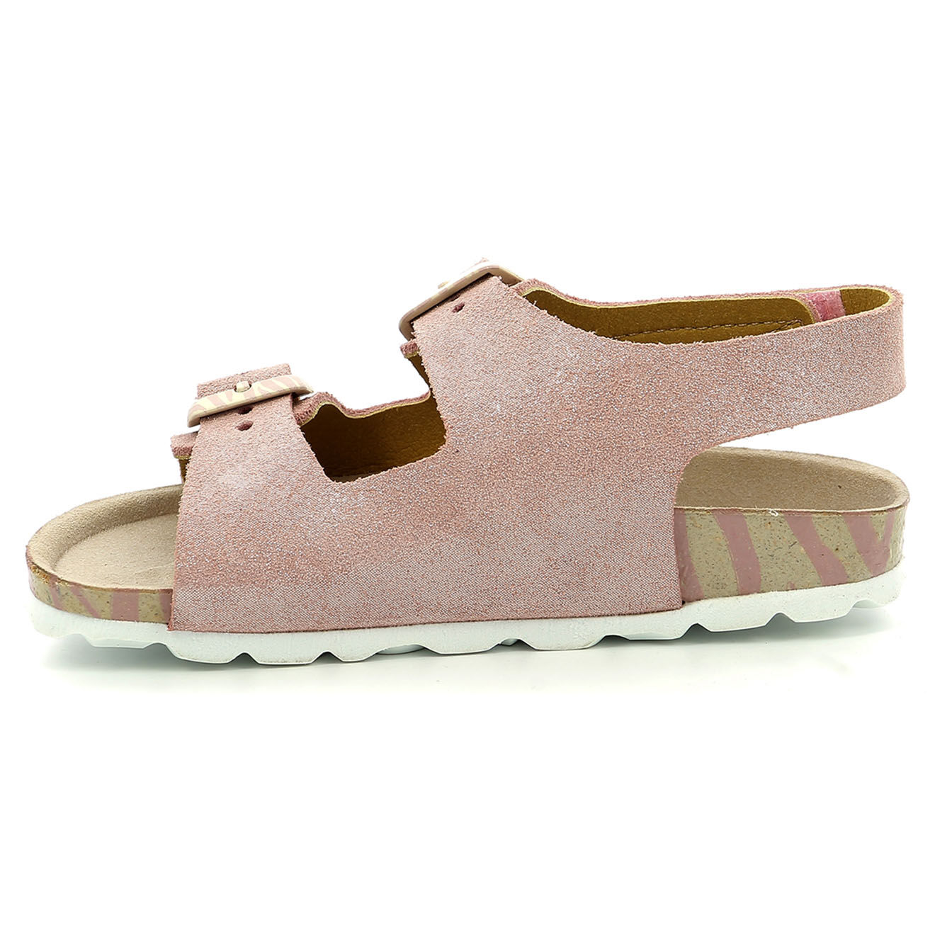 Kickers Sandales en Cuir Sunyva cuivre/zèbre