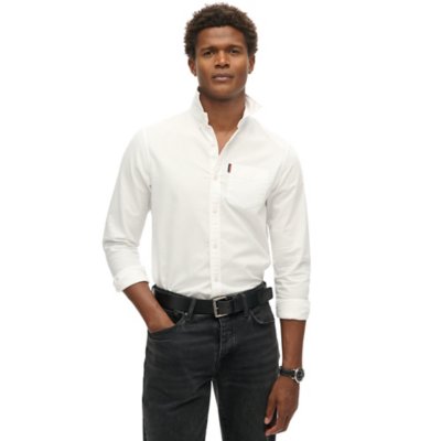Chemise à manches longues homme Vintage Washed Oxford SUPERDRY