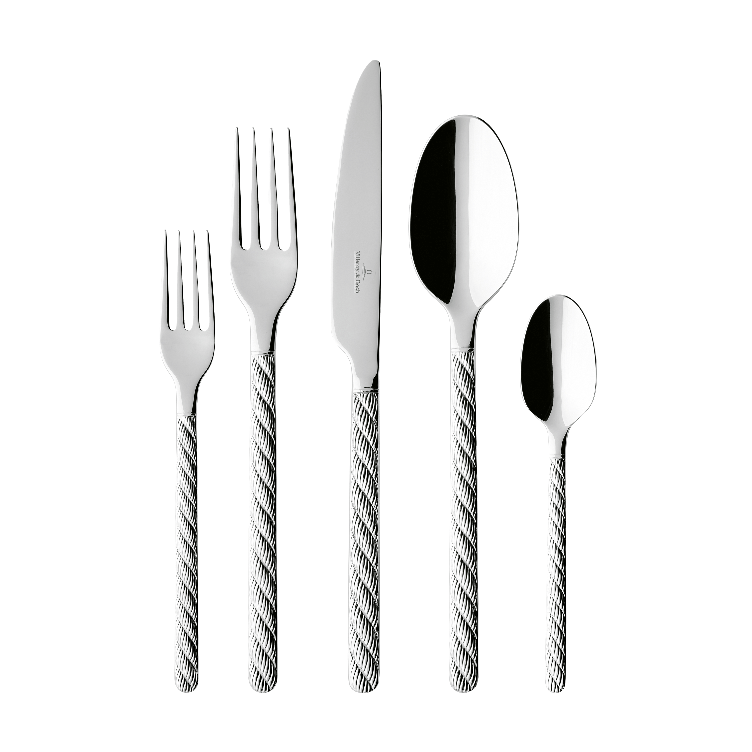 Montauk 5-piece flatware set stainless steel