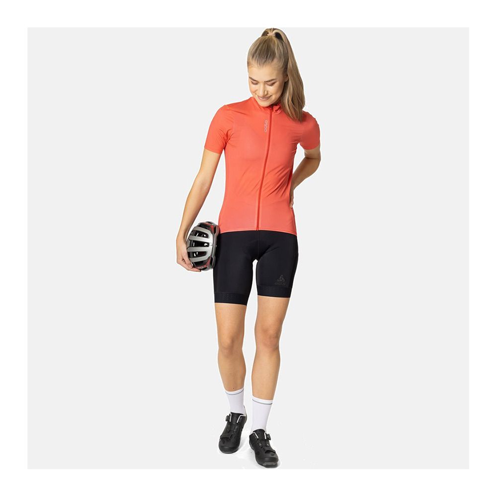Odlo ZEROWEIGHT CHILL-TEC - Maillot Femme cayenne