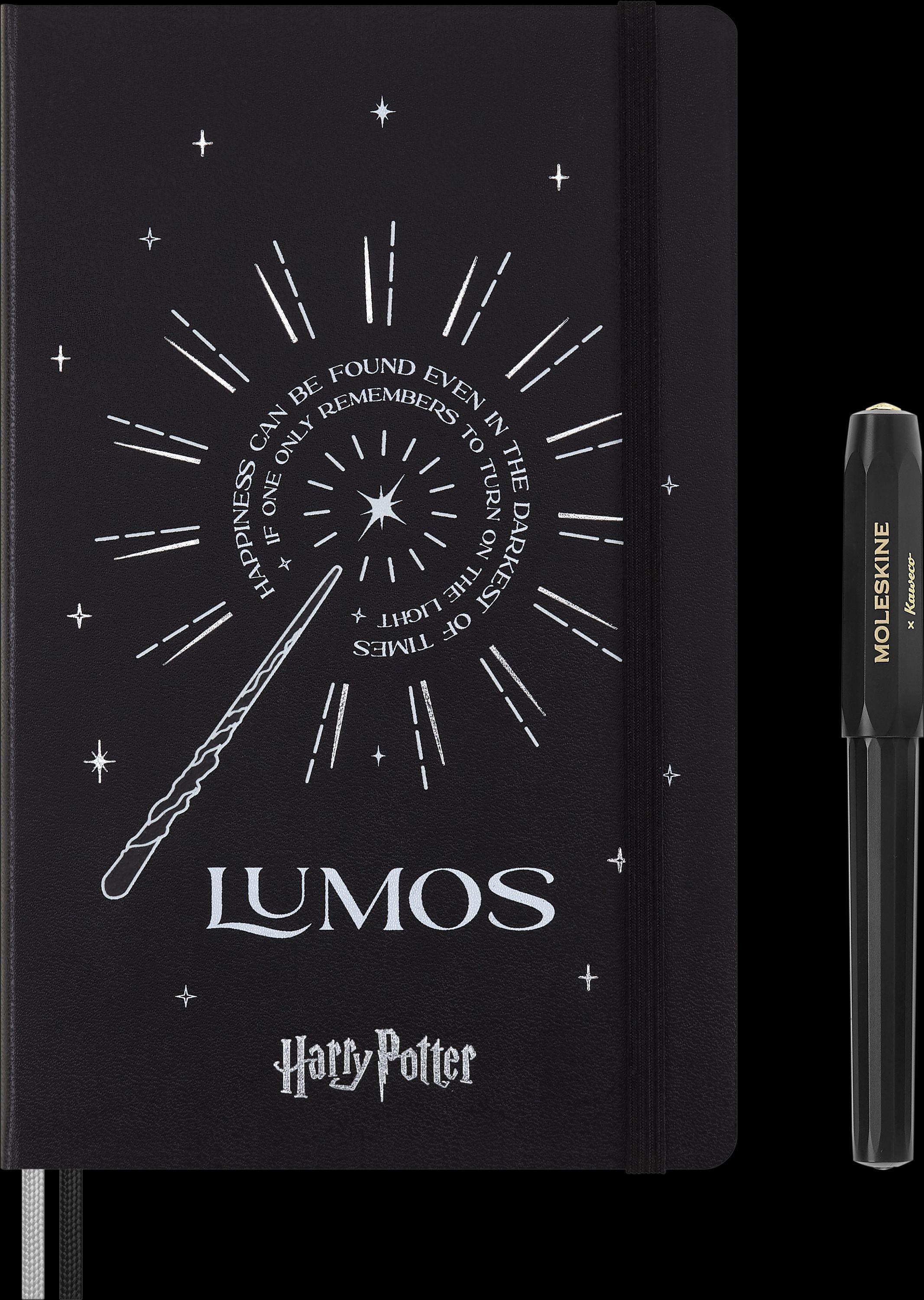 Moleskine Harry Potter Lumos Thematisches Bundle limitierte Ausgabe, L/A5