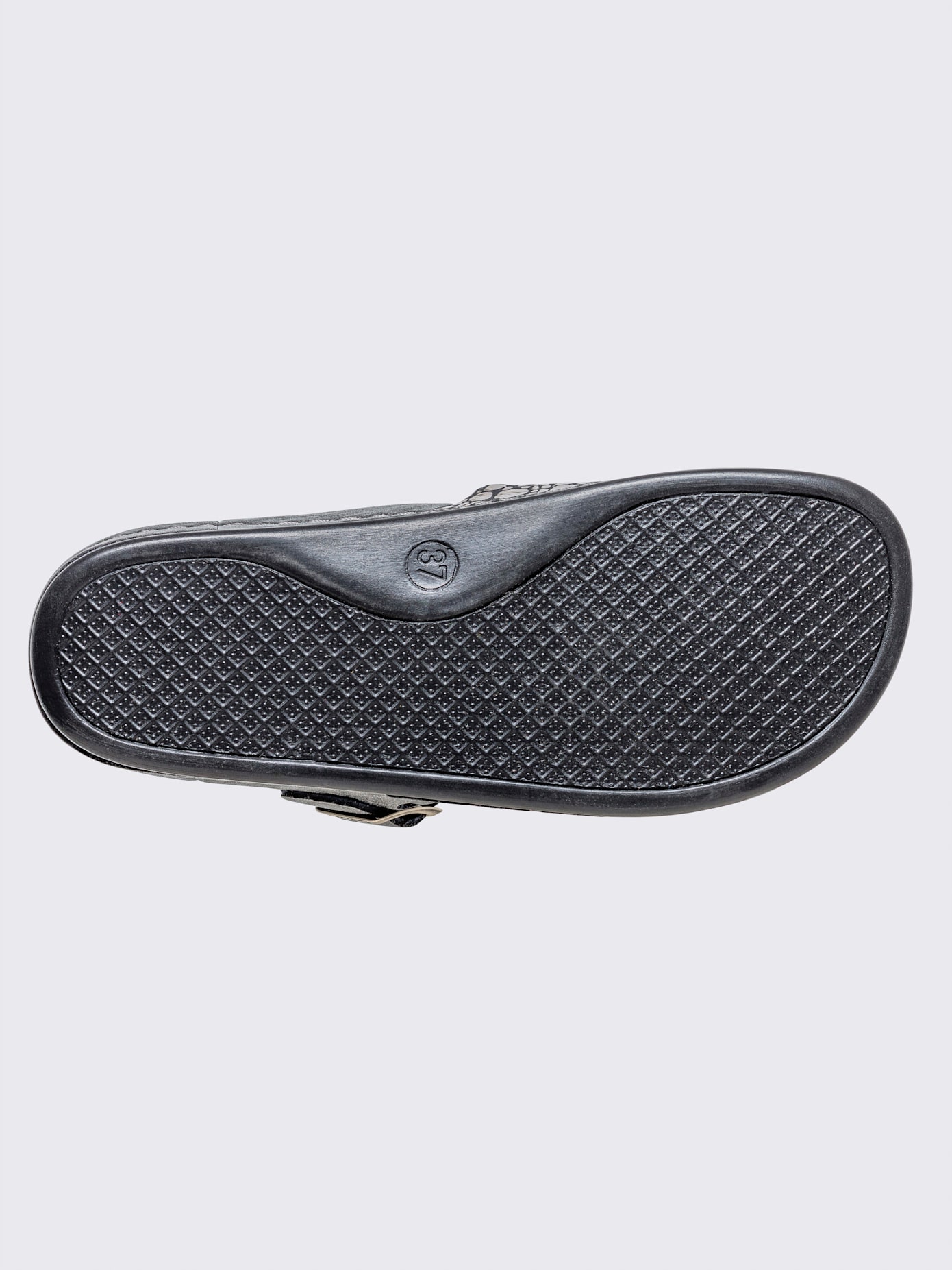 Chaussons cuir vachette gaufré