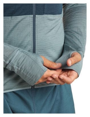 Polaire Icebreaker Merino 200 Realfleece Descender Bleu