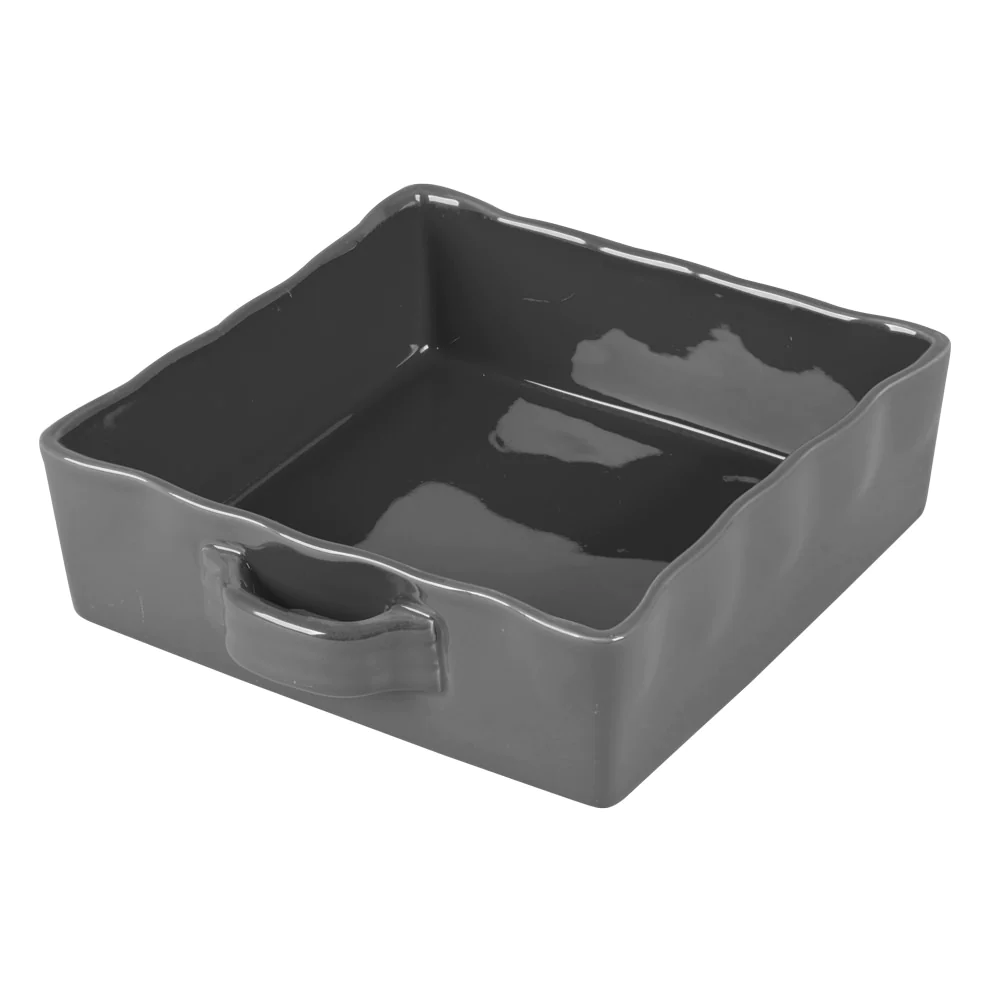 Plat à four carré Gusto 23x23 cm anthracite Table passion