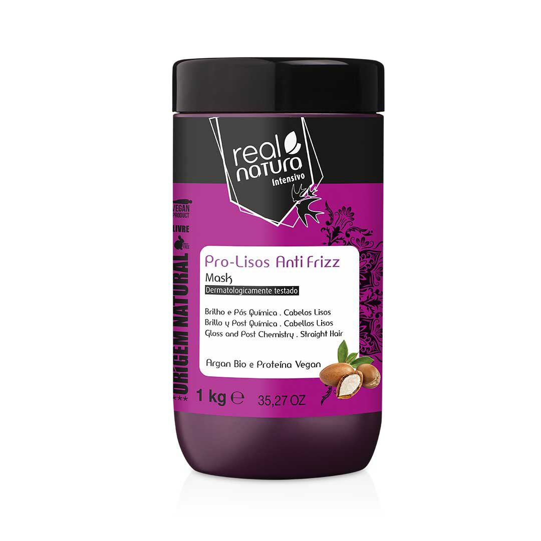 REAL NATURA Pro lisos Anti frizz Máscara - 1000gr