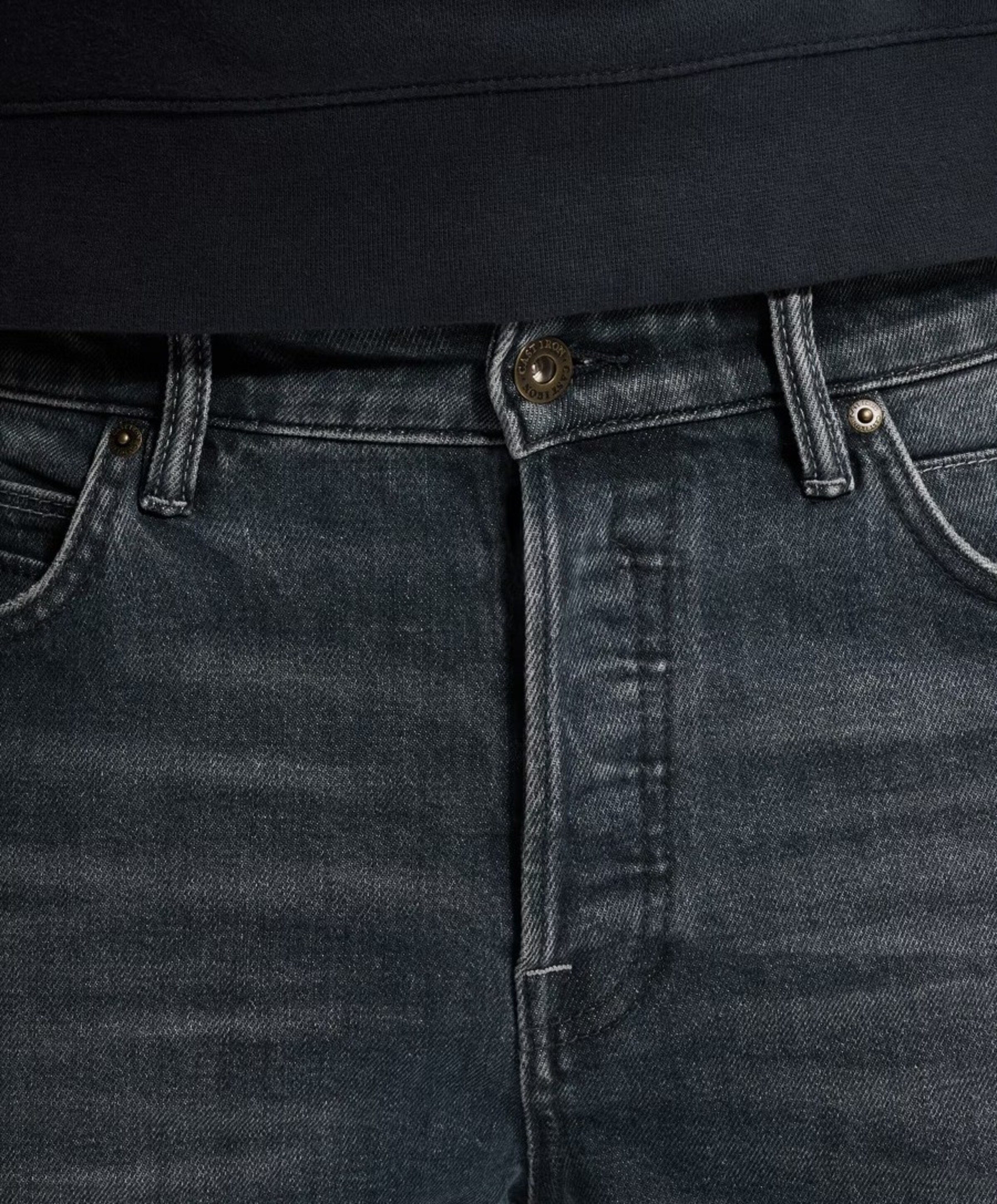 Cast Iron STEEPER RELAXED BLUE GREENCAST SHA heren jeans blauw