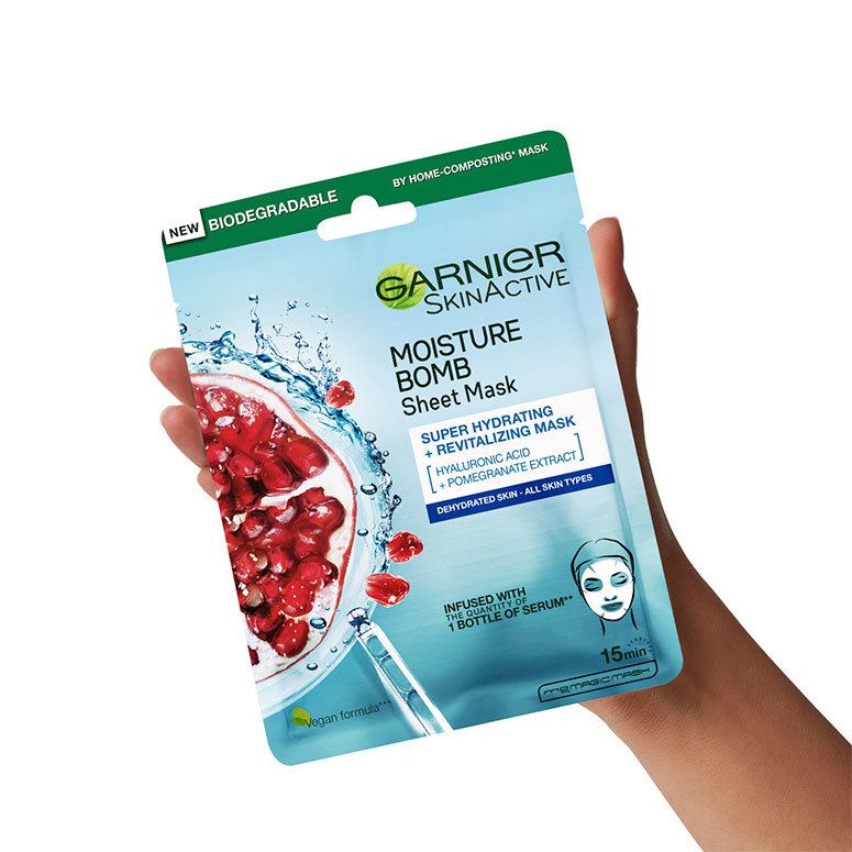 Garnier Moisture Bomb Super-Hydrating and Revitalizing Sheet Mask 28g