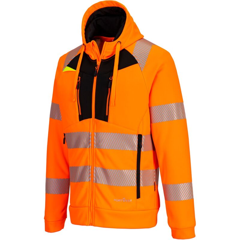 Portwest DX477 Sweat zippé à col cheminée DX4 Hi-Vis