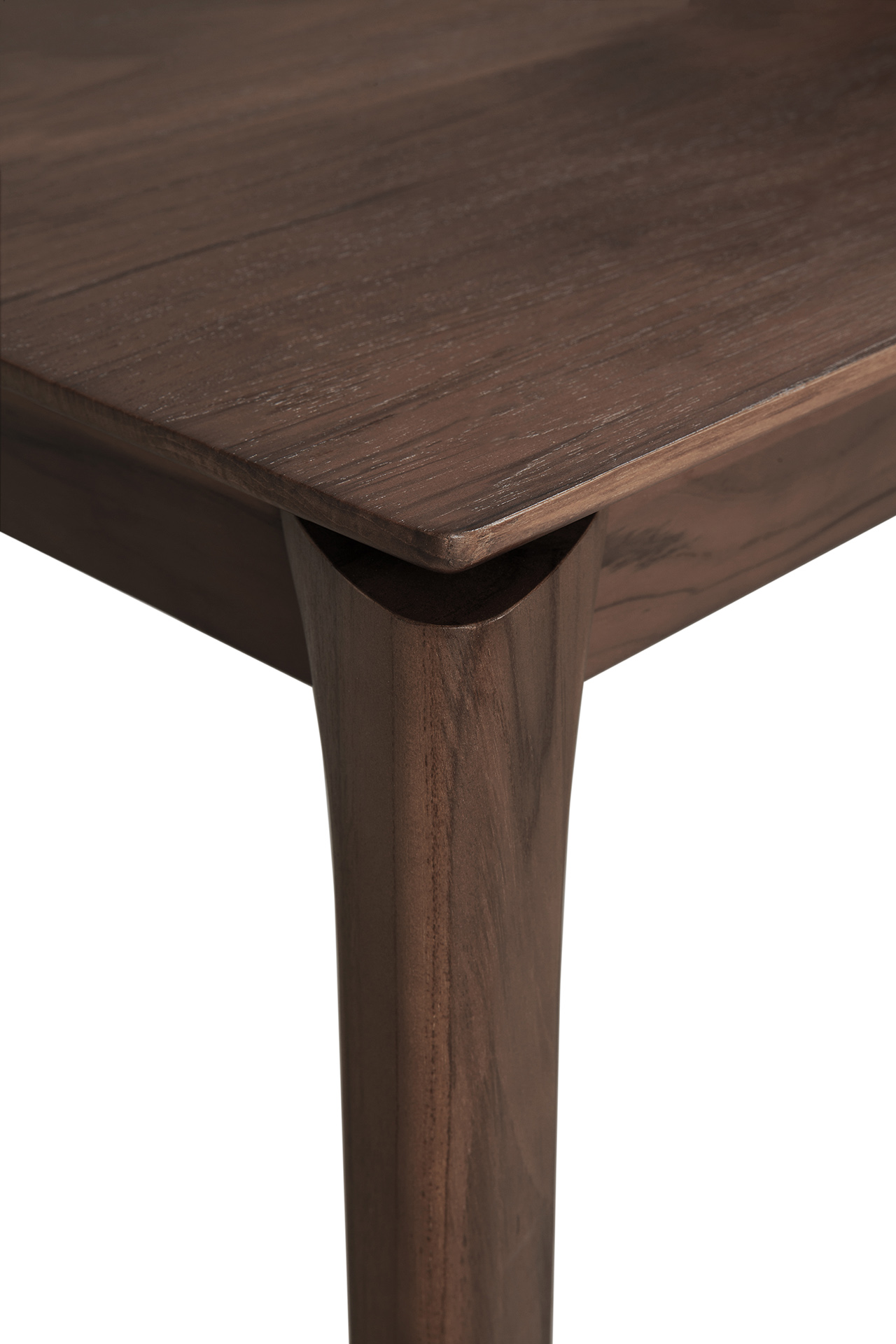 Tafel Bok 180X90 - bruin teak - gelakt