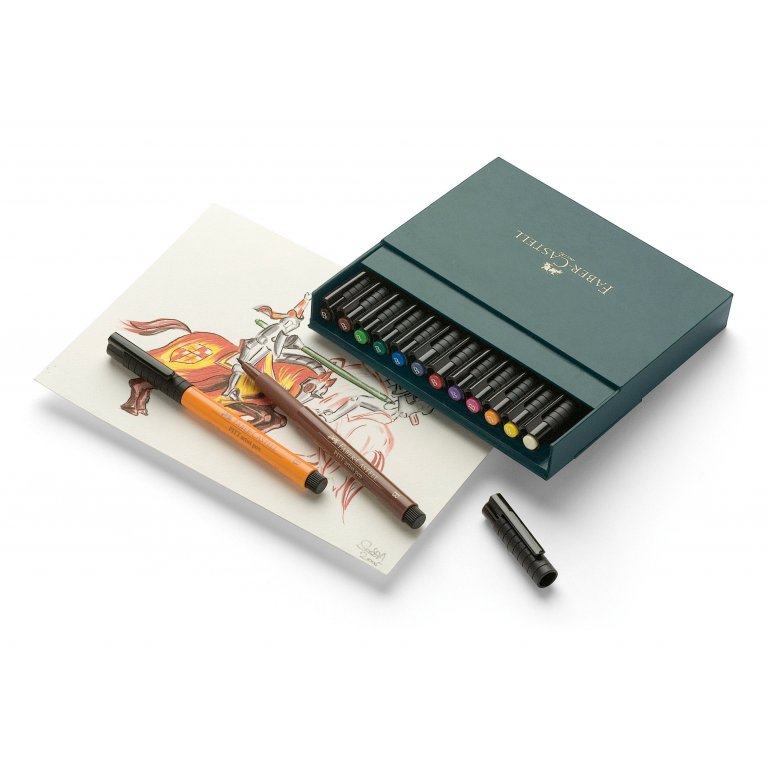 Faber-Castell Pitt Artist Pen B, 12er-Set