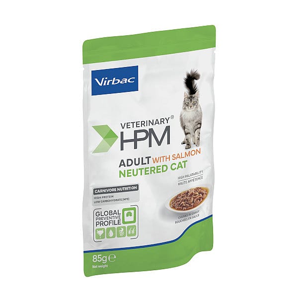 HPM Cat Adult Neutered Zalm 12 x 85 gram | 13182