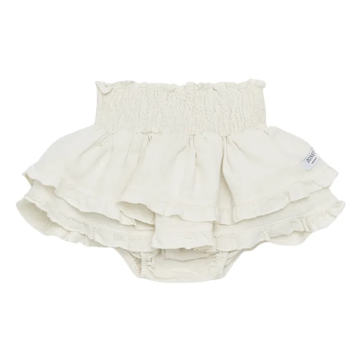 Donsje Bloomer à Volants Vaibi en Lin | Blanc