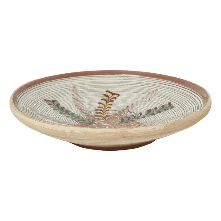 Les Petits Bohèmes Assiette en céramique motif fleur