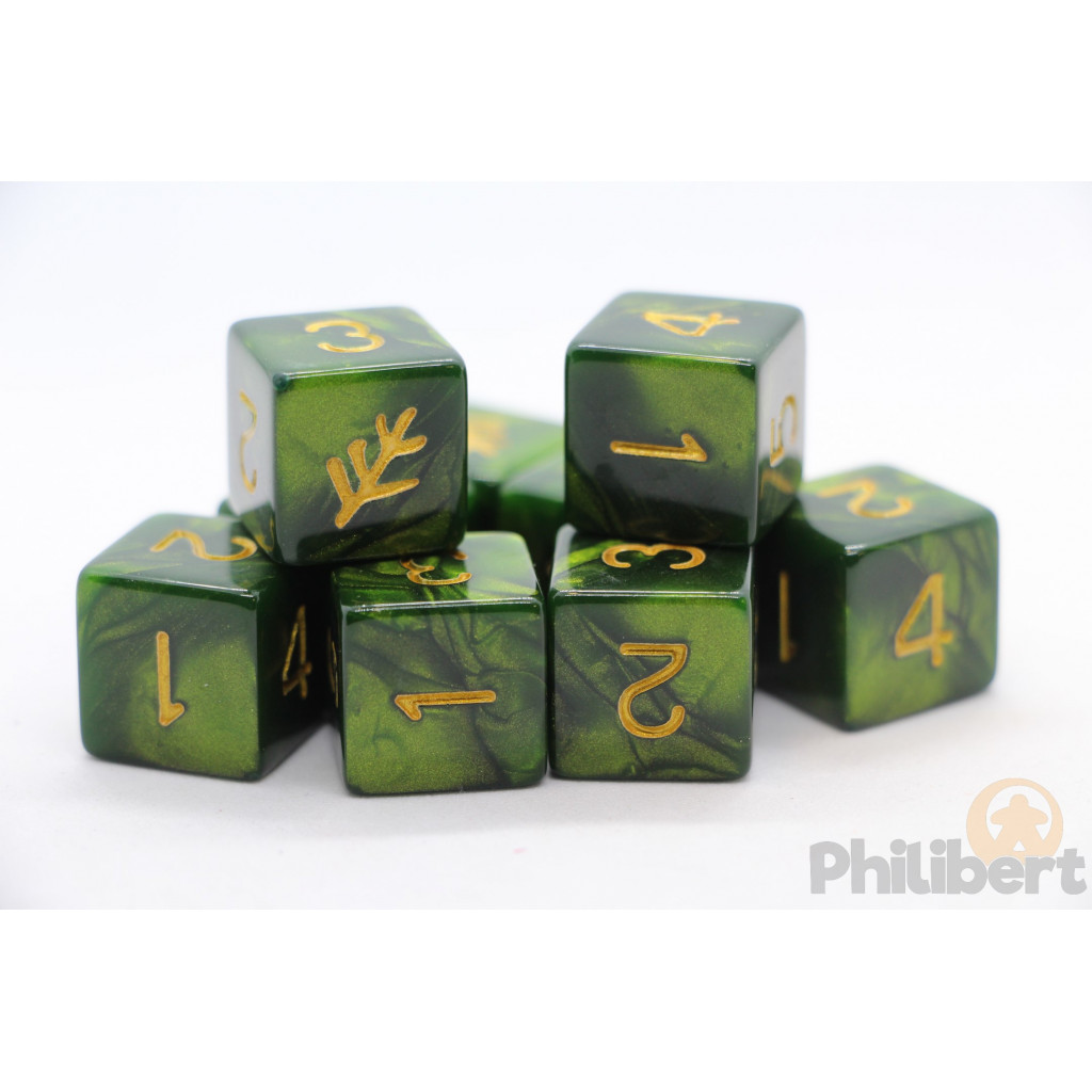 Set de 9 Dés 6 Faces Elder Dice: The Lovecraft Elder Sign
