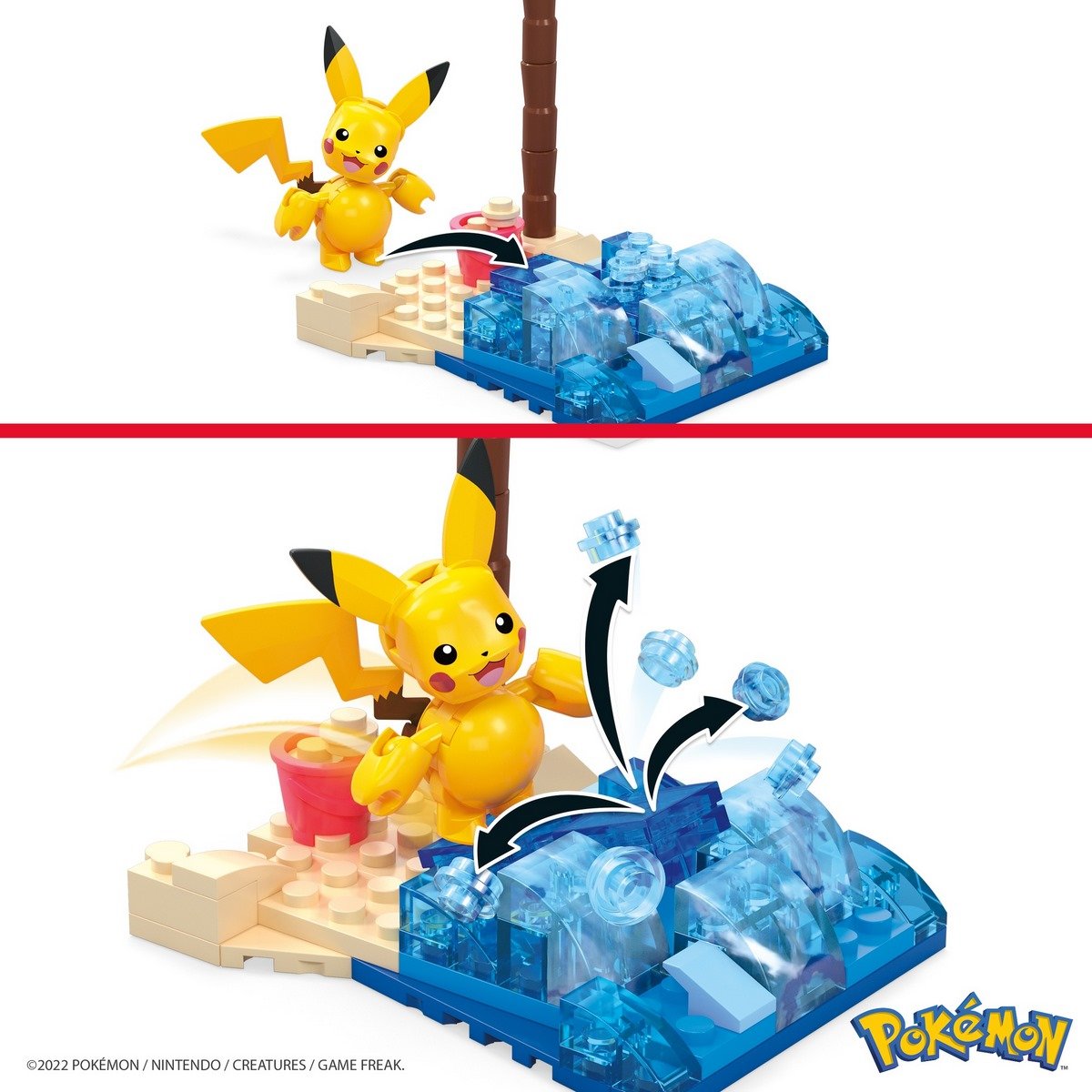 Pikachu aventure à la plage