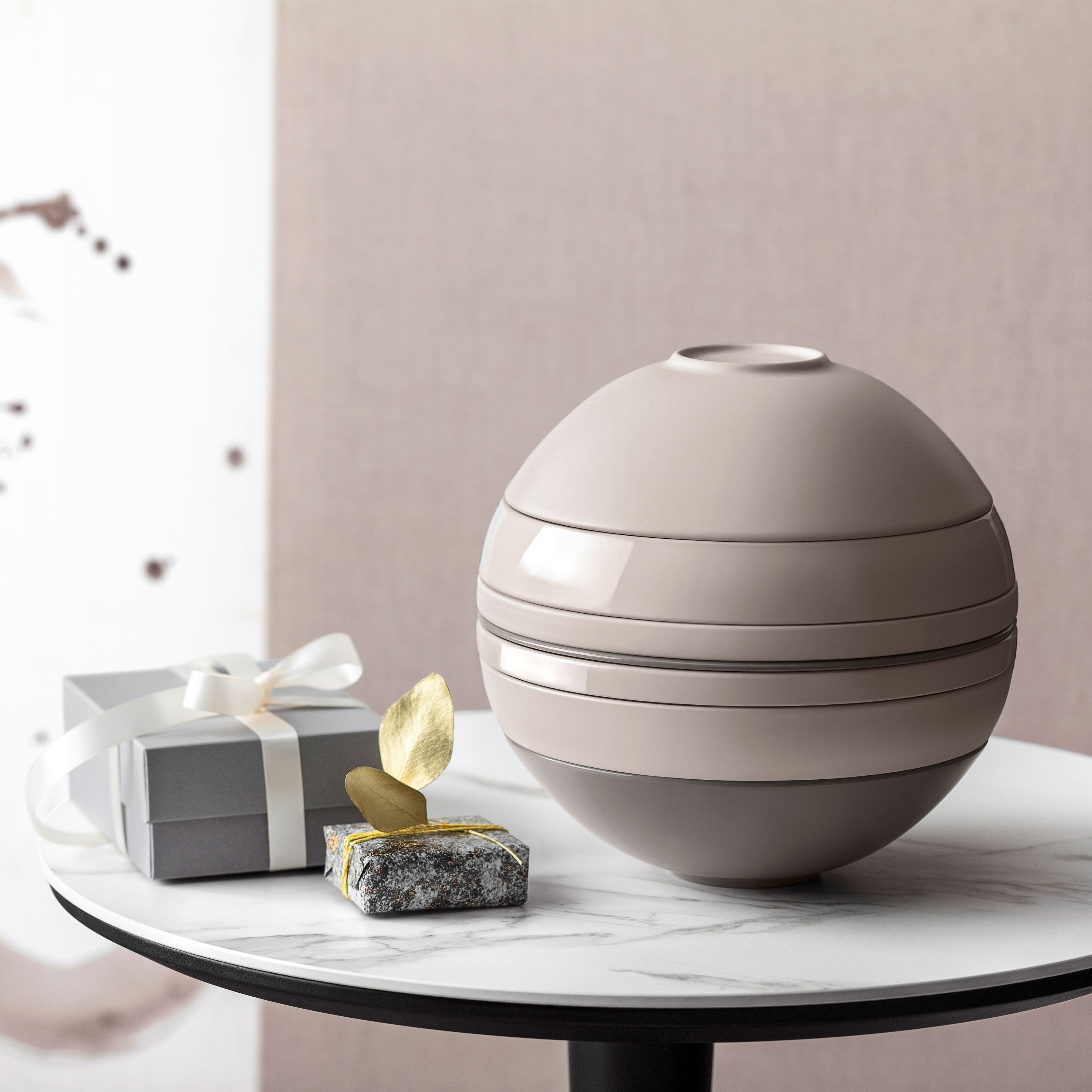 La Boule Dinnerware set Beige, Premium Porcelain