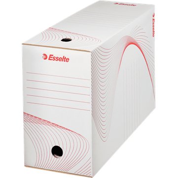 Boite archives esselte boxy dos 150mm coloris blanc lot 5
