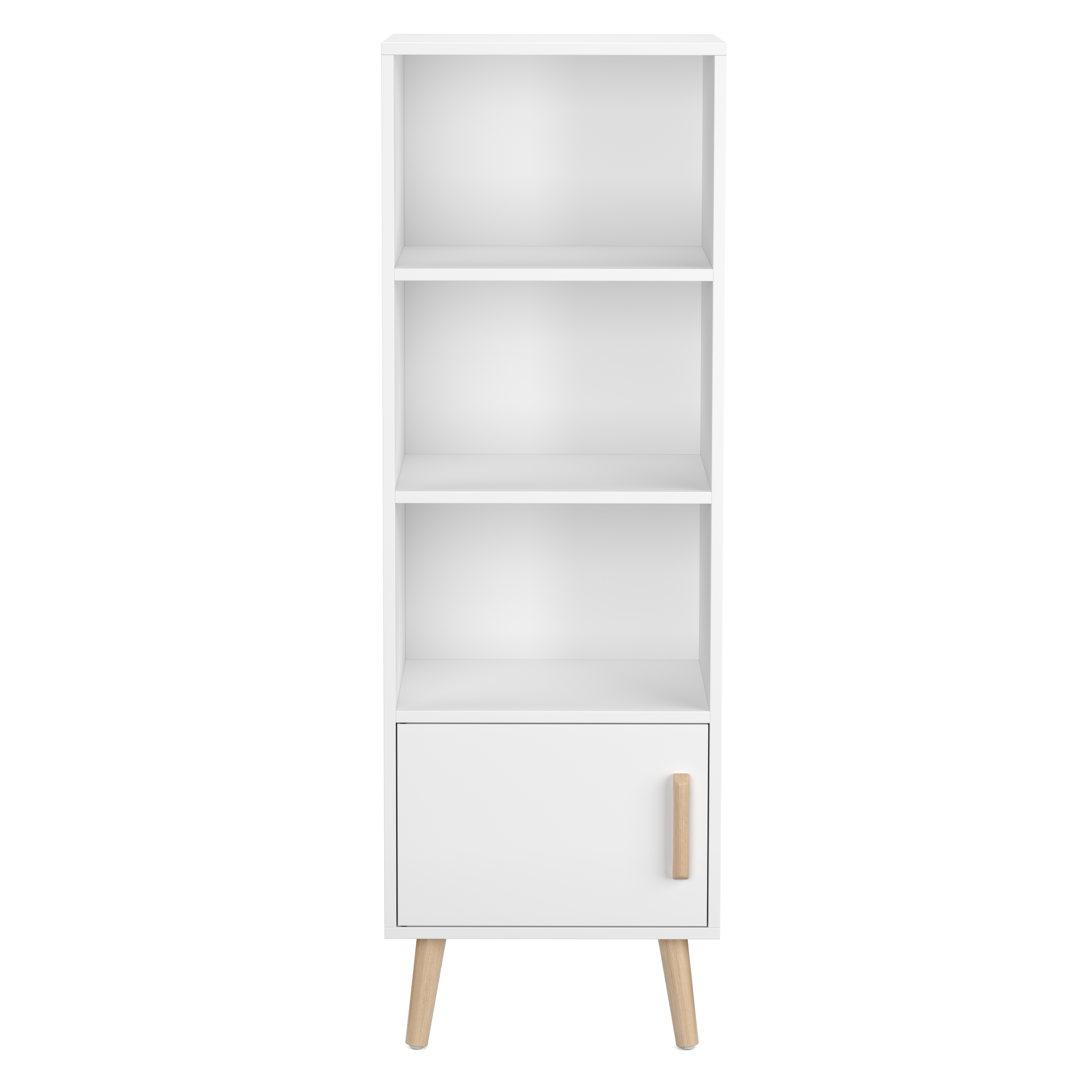 Bücherregal NORDIC 42 x 30 x 127 cm weiss