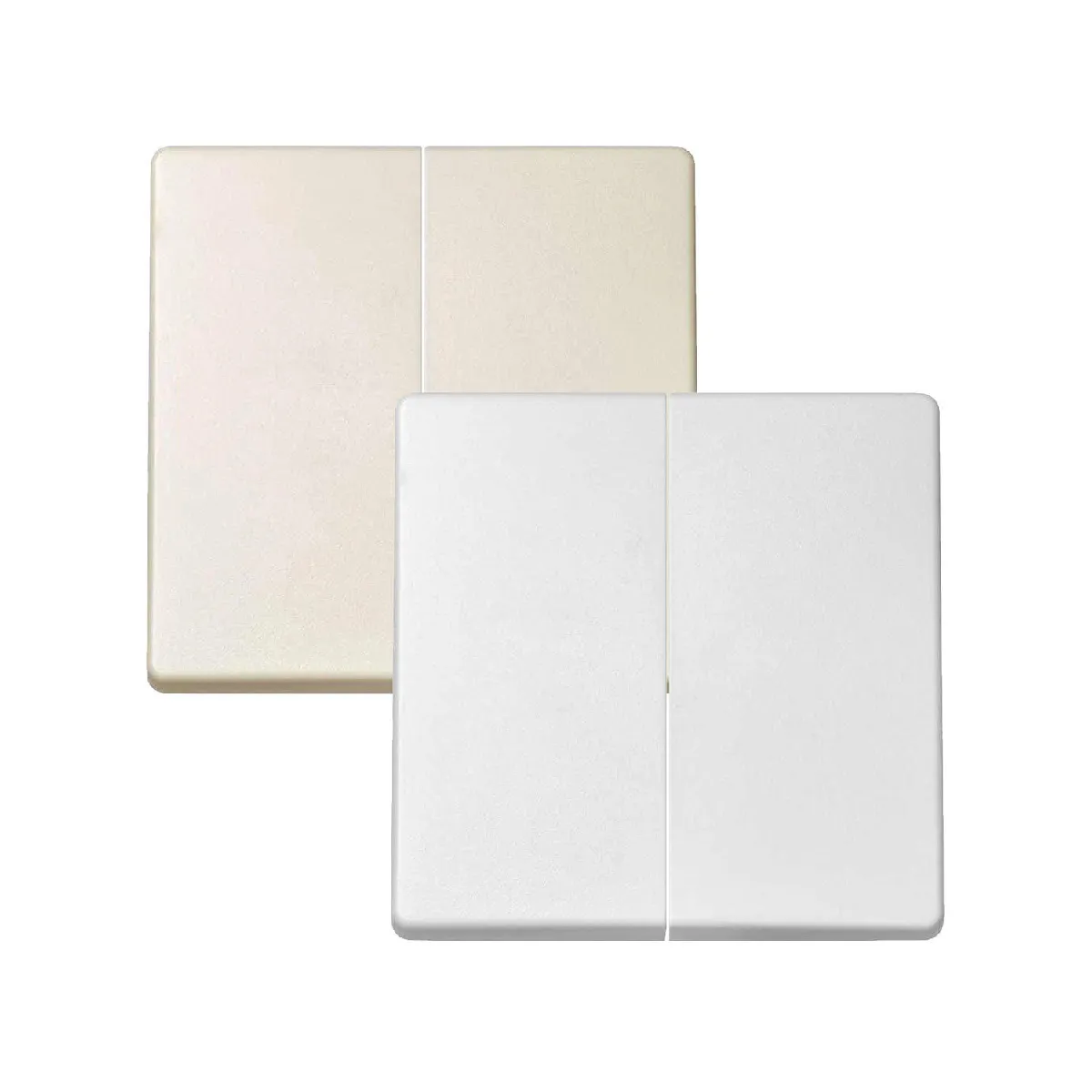 Ledkia Touche Double pour Permutateur SIMON 82 8202026 - Blanc