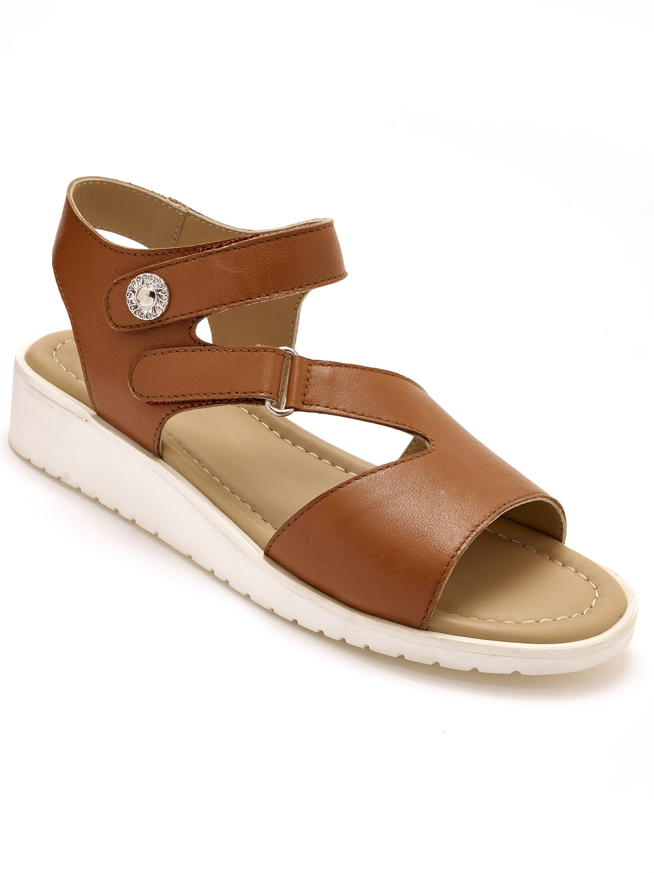 Sandales cuir double patte scratch