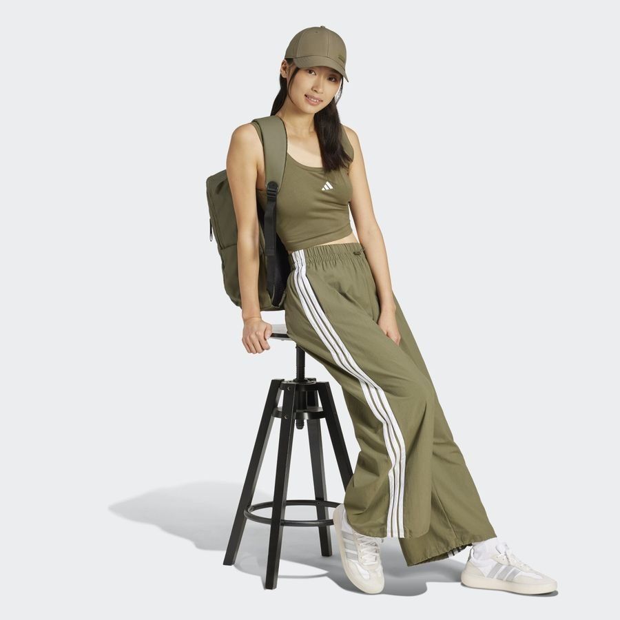 Adidas Pantalon parachute en toile 3 bandes Essentials Lifestyle