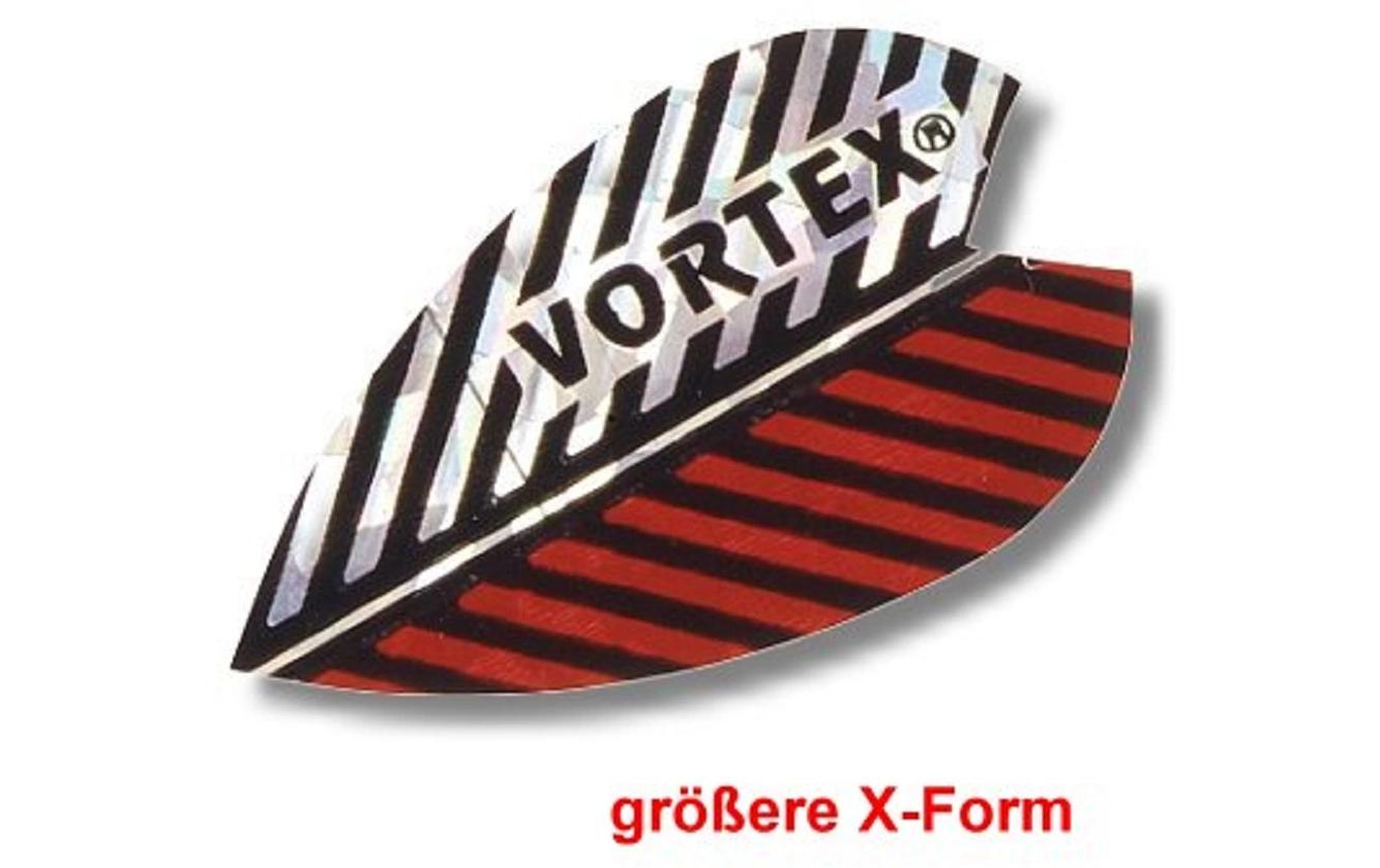 Flights Vortex X 3- rot-silber , 3 StückDartflights