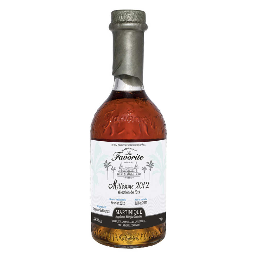 La Favorite 9 ans Millésime 2012 - Rhum vieux hors d'âge de la Martinique - 49,3%