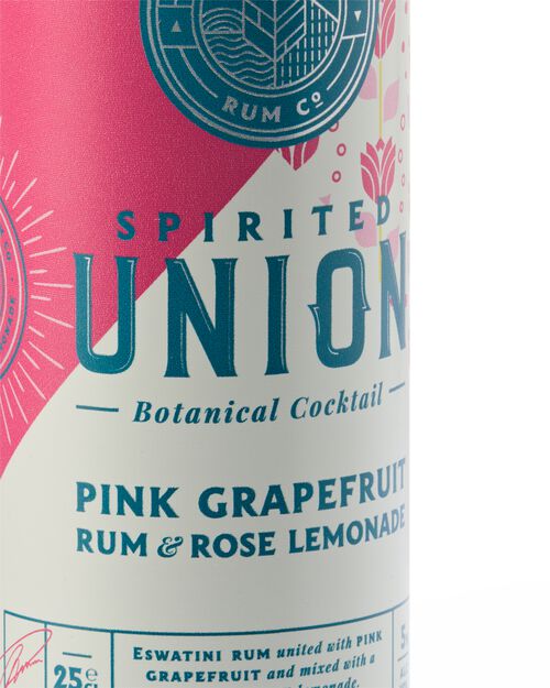 Spirited Union pink rum & rose limonade 250 ml