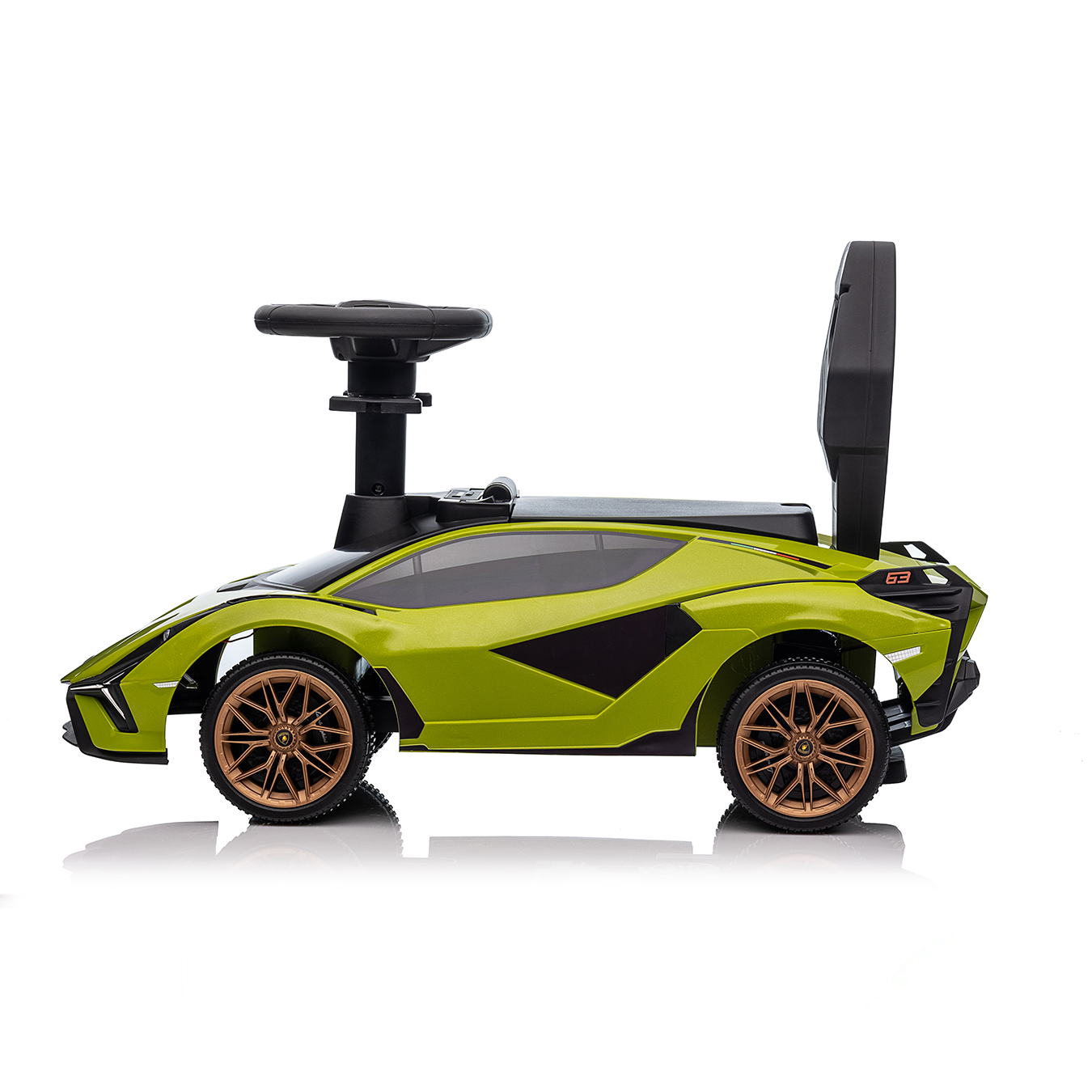 Lamborghini Sian Rutschauto Kinder Rutschfahrzeug Auto Spielzeug Racing Car mit Licht / Sound Effekt (Batteriebetrieben) - Grün