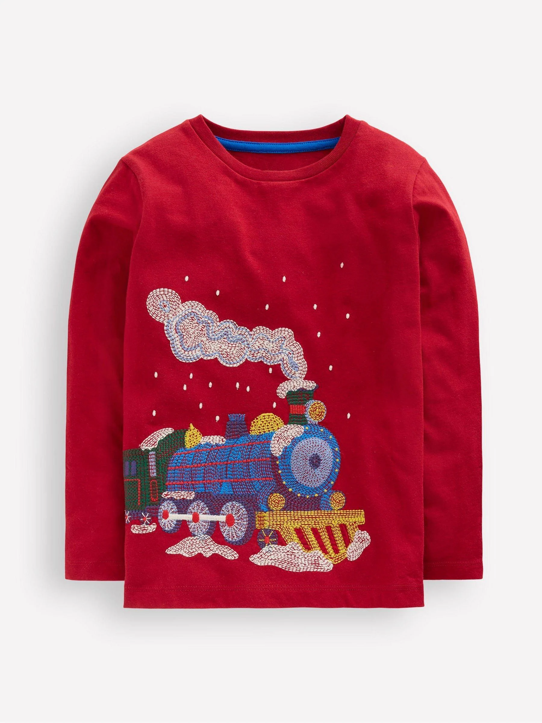 Rood - Boden Superstitch Sleeved T-Shirt