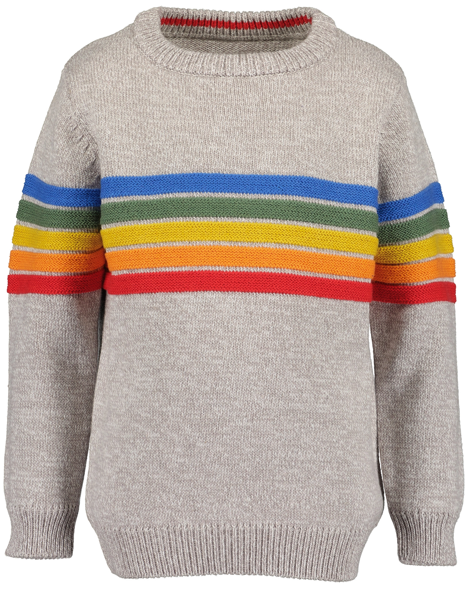 Strickpullover RAINBOW in nebel melange