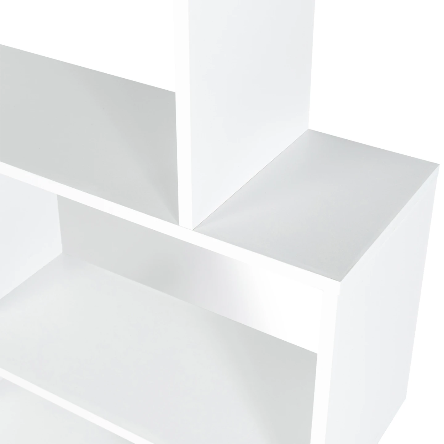 Etagère bibliothèque SOFIA forme S bois blanc 189 cm