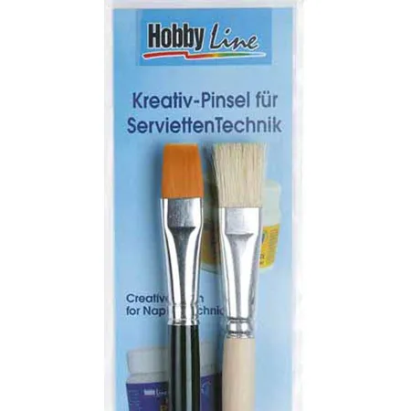 KREUL Kreativ-Pinsel Serviettentechnik 2er Set