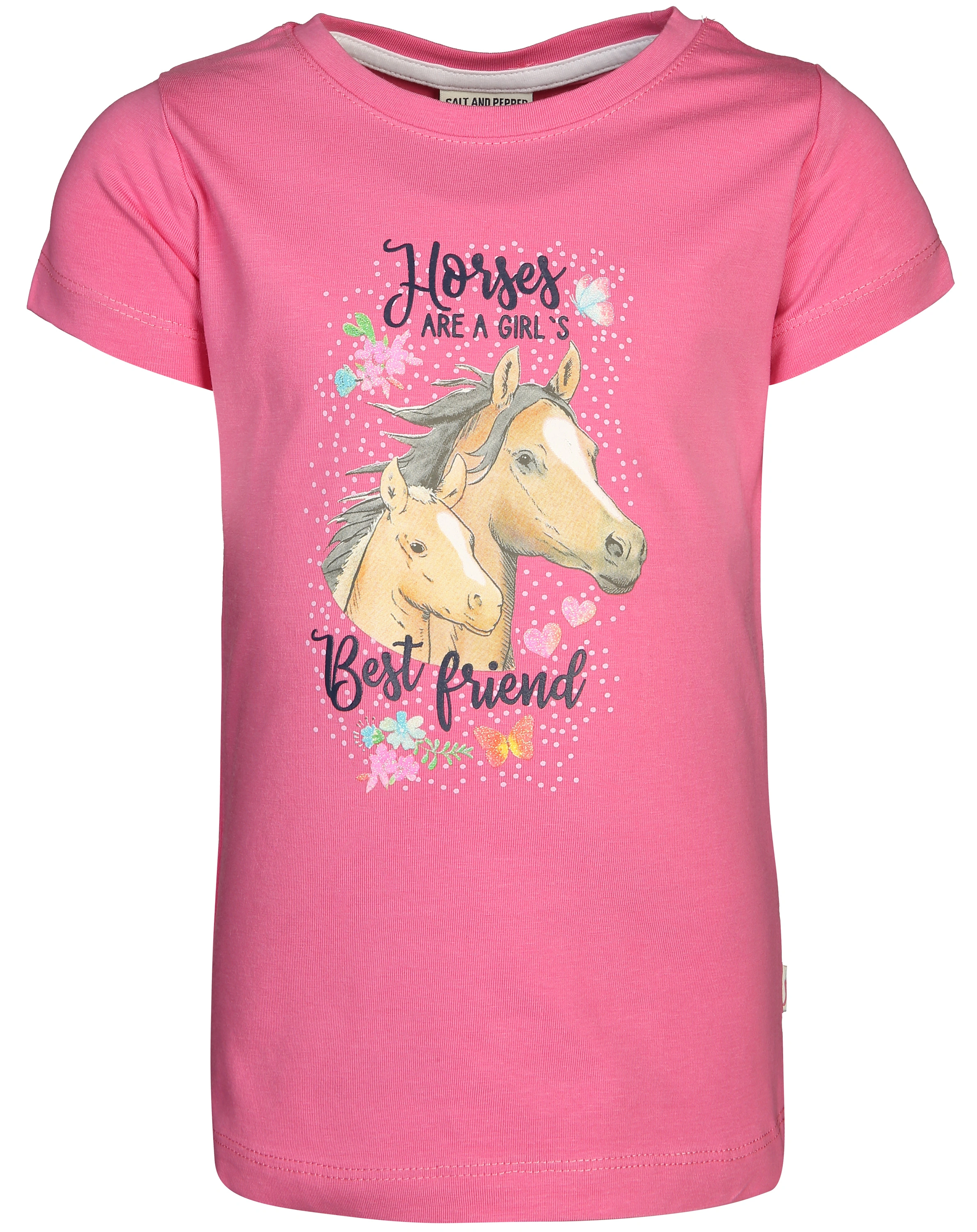 T-Shirt HORSES BEST FRIEND in bubble gum