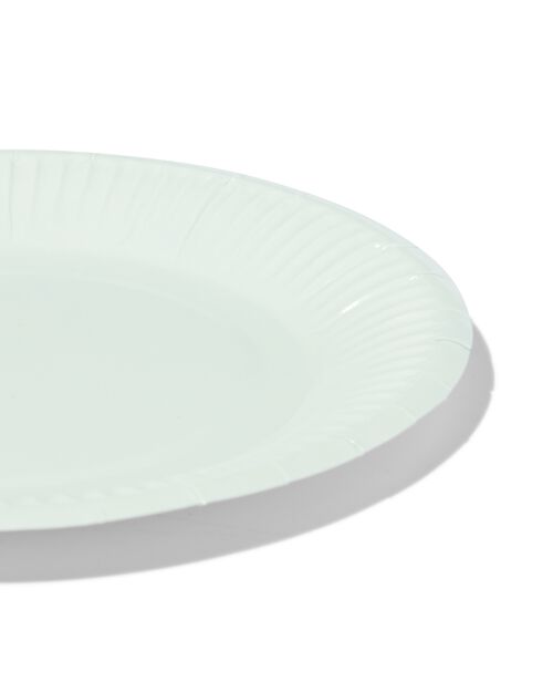 8 assiettes à dessert en carton Ø17.5cm bleu