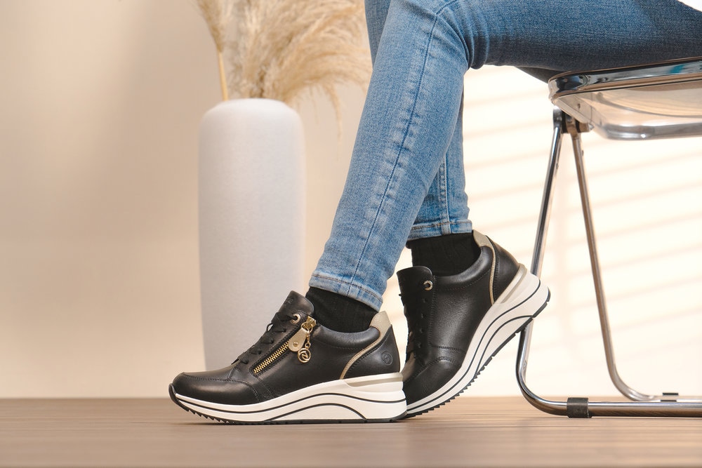 Remonte Keilsneaker  , Freizeitschuh, Halbschuh, Schnürschuh mit Rieker TEX-Membran