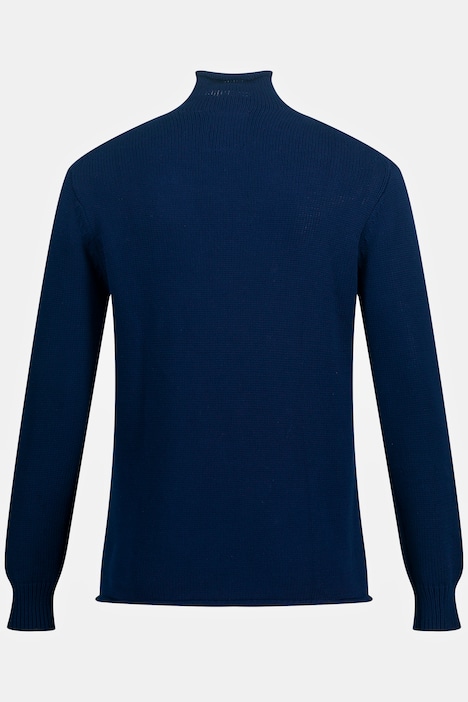 Rollkragenpullover, kerniger Strick, kurzer Rollkragen