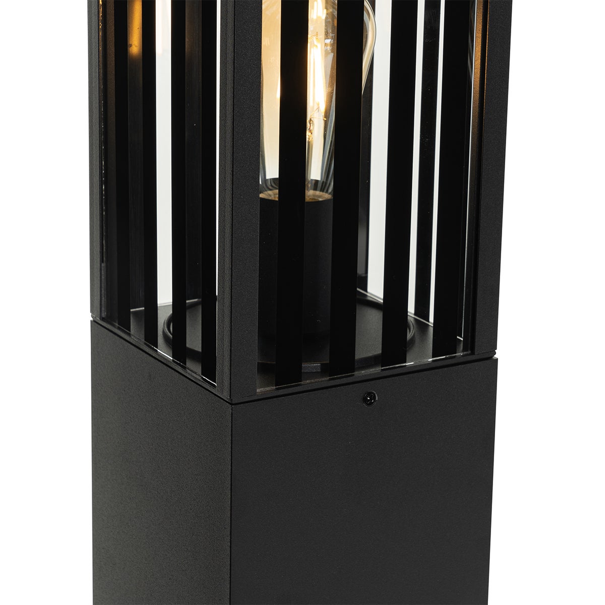 Moderne staande buitenlamp, zwart, 80 cm, IP44 - Dijon