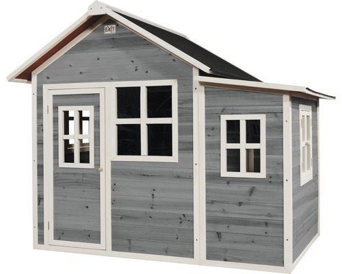 EXIT Loft 150 speelhuis, 159 x 188 x 149 cm, hout, grijs