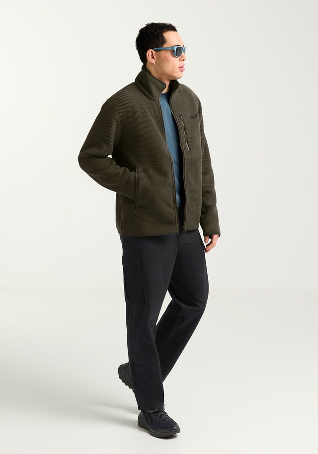 Jack Wolfskin Fleecejacke »LAKE RIDGE JKT M« Winddicht, atmungsaktiv, Übergangsjacke