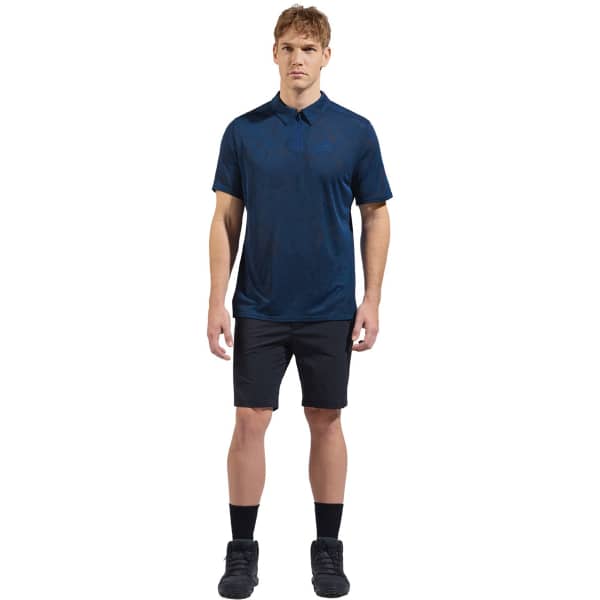 Polo randonnée ODLO ASCENT CHILLTEC POLO S/S LIMOGES MELANGE