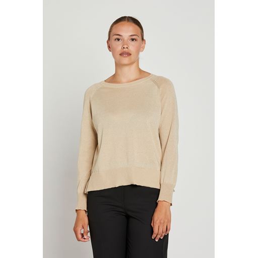 PBO Bekka Striktrøje, Light Gold, M