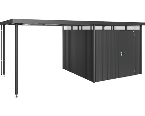 Biohort zijdak voor HighLine H4, donkergrijs metallic; dakoppervlak 282 x 275 cm, kwartsgrijs metallic